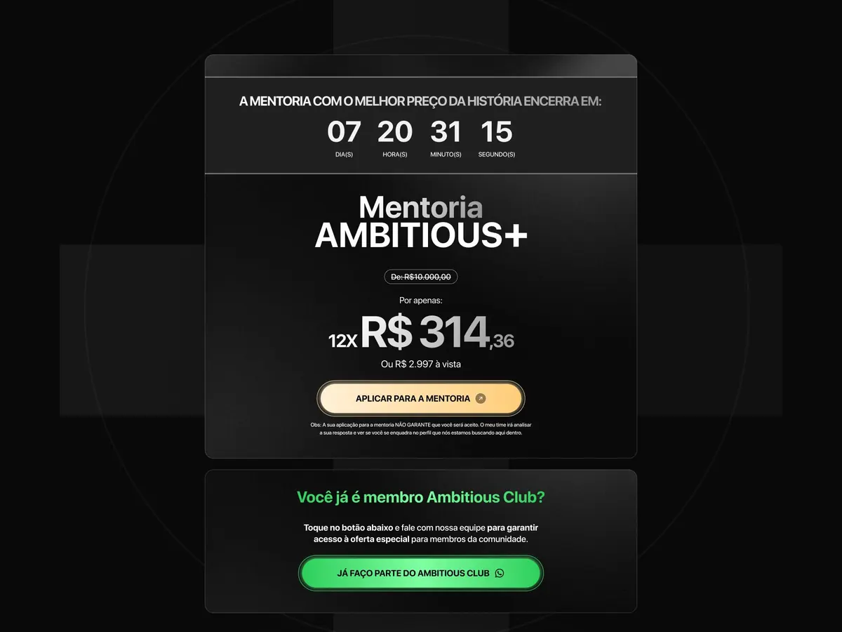 The offer, with the deadline and the price up front