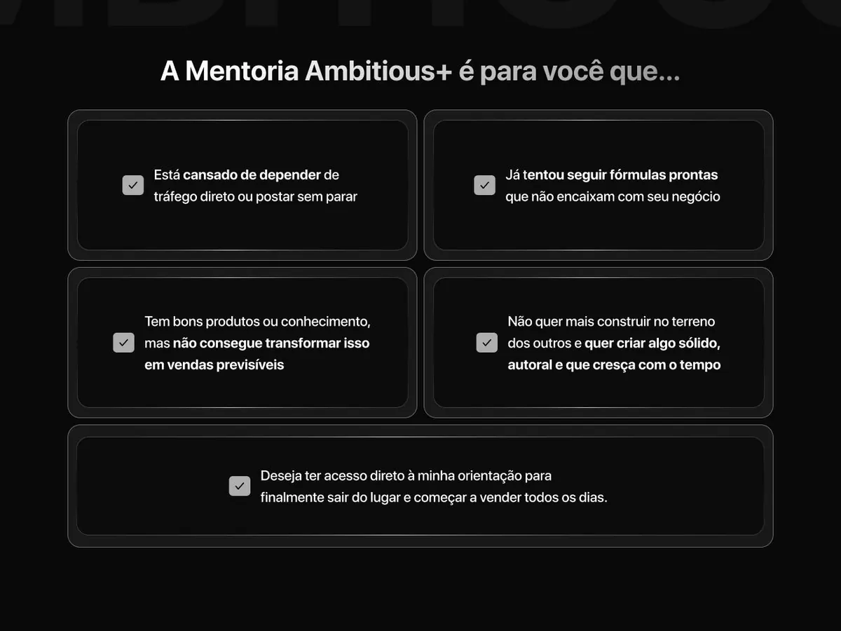 Who the mentorship is for