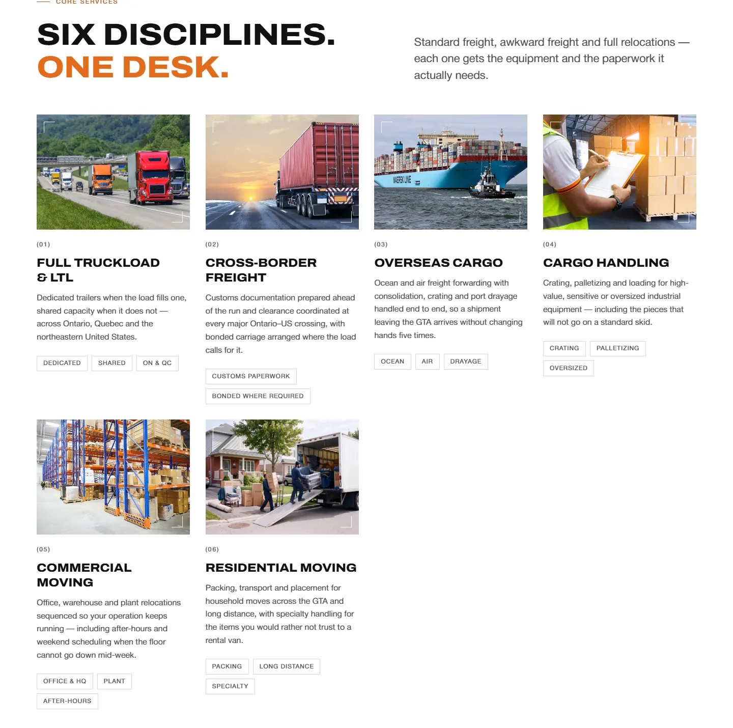 Six disciplines, one dispatch desk